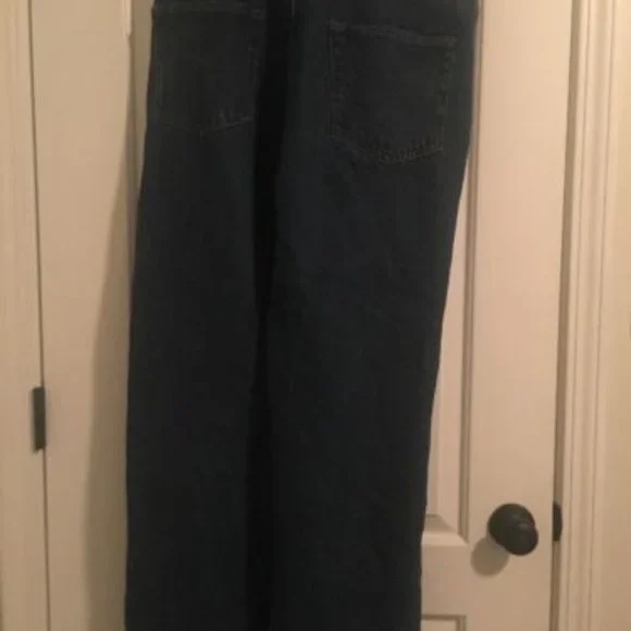 Old Mill Mens Fleece Lined Blue Denim Jeans Pants Sz 36 X 36